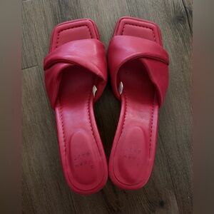 A New Day Red Knotted short heels
